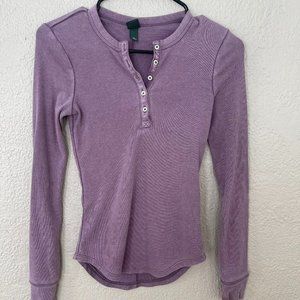 Women's purple long sleeve